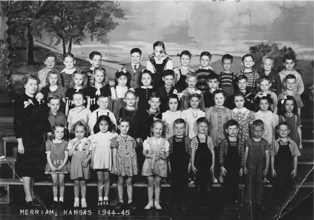 Kindergarten, a really long time ago. Submitted by Mary Sue (Childers) Foster.